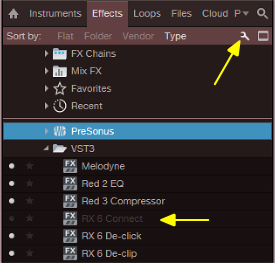 Effects/Manage Plug-Ins