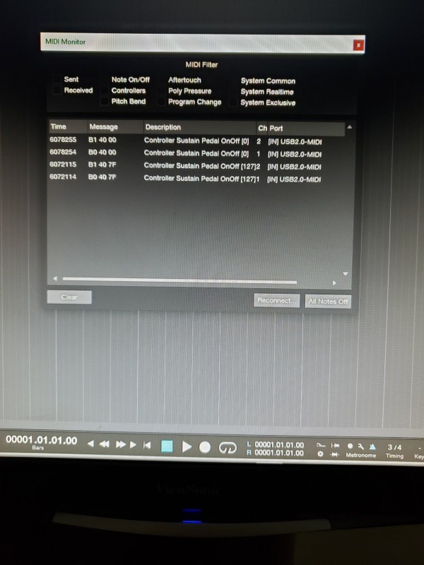 Sustain pedal not recording Questions & Answers PreSonus
