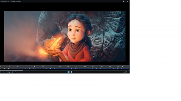 Video player with time/bar banner