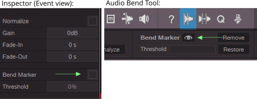 Show Bendmarkers On/Off