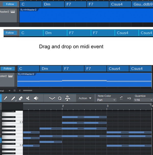 Drag & drop chords from chord track to an empty midi event
