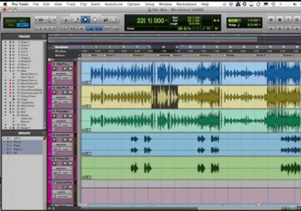 Track Coloring in Pro Tools