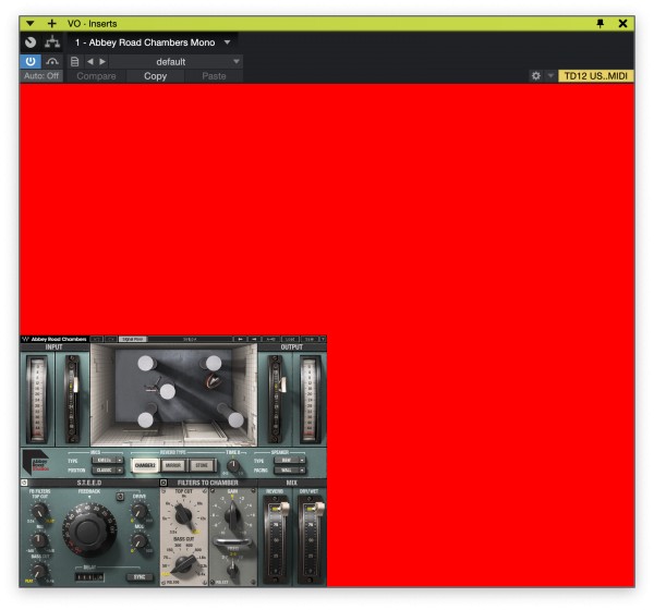 Studio One 5.2 - Waves plugins displaying tiny with red screen