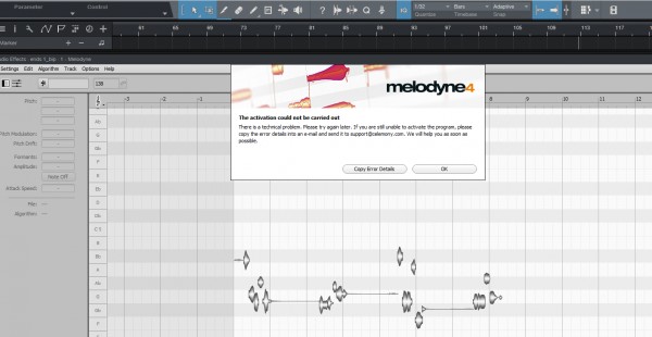 Melodyne 4 Activation - Help!