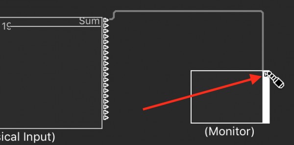 Logic X MIDI Environment PI to MIDI Monitor